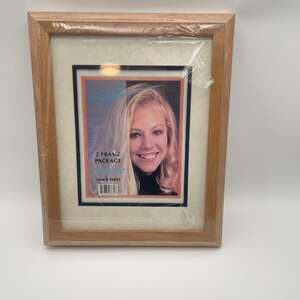 Old Town 11"x14" Solid Oak Picture Frame 2-Pack with Double Bevel Mats